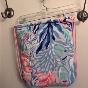 New Lilly Pulitzer Beach Backpack/Towel